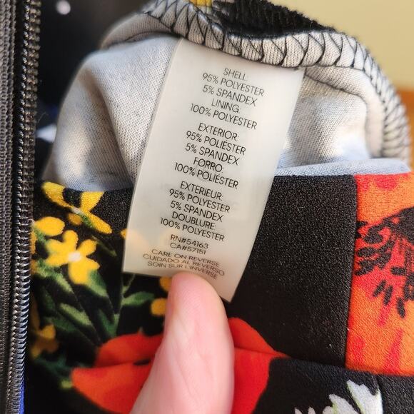 CALVIN KLEIN Floral Off the Shoulder Dress, Size 8 - Picture 15 of 15